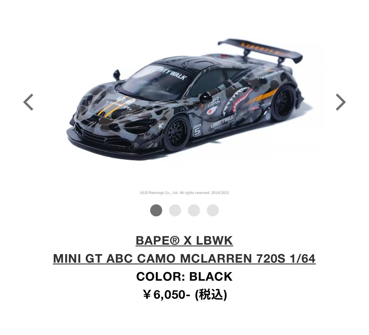 MINI GT 6台セット BAPE LIBERTY WALK LBWK 東京オートサロン 新品 未開封  送料無料｜Yahoo!フリマ（旧PayPayフリマ）