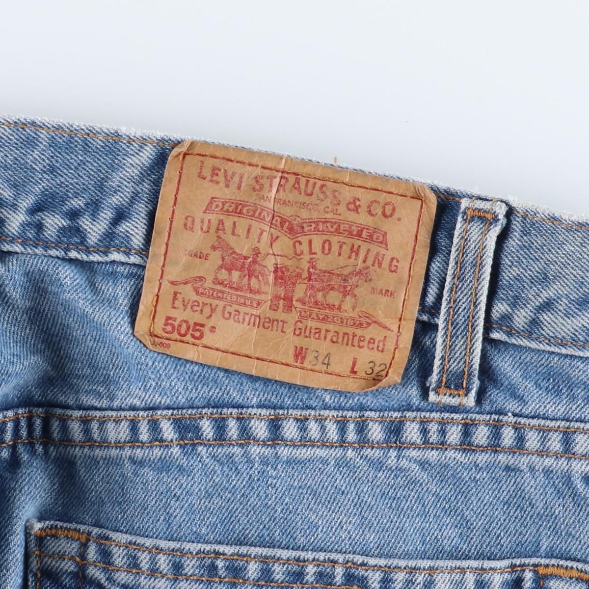 古着 90年代 リーバイス Levi's 505 REGULAR FIT STRAIGHT LEG