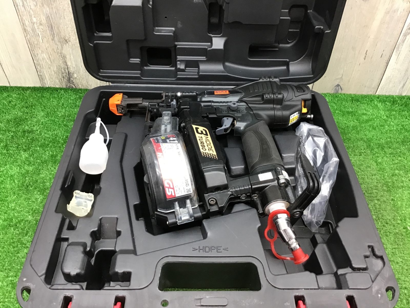 送料無料 動作品 △MAX マックス 41mm 高圧ターボドライバー HV-R41G5-BK 色 黒△アクトツール富山店△C