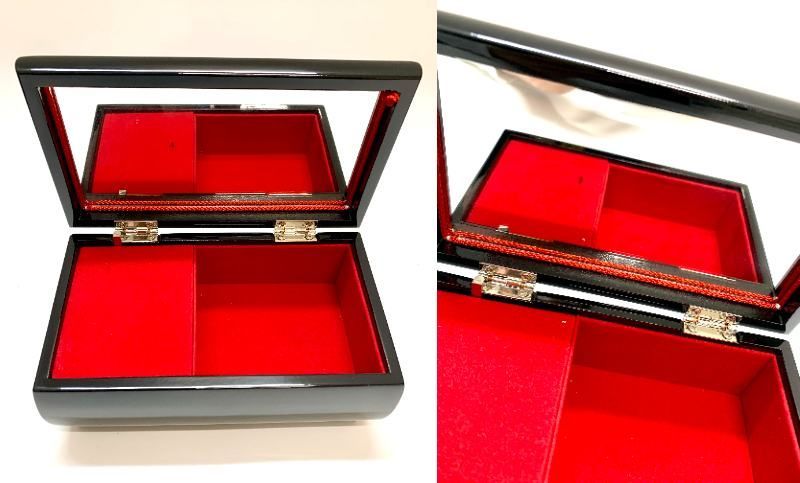 値下げ❗会津漆器 会津塗 宝石箱 サンキョー製オルゴール ♪桜