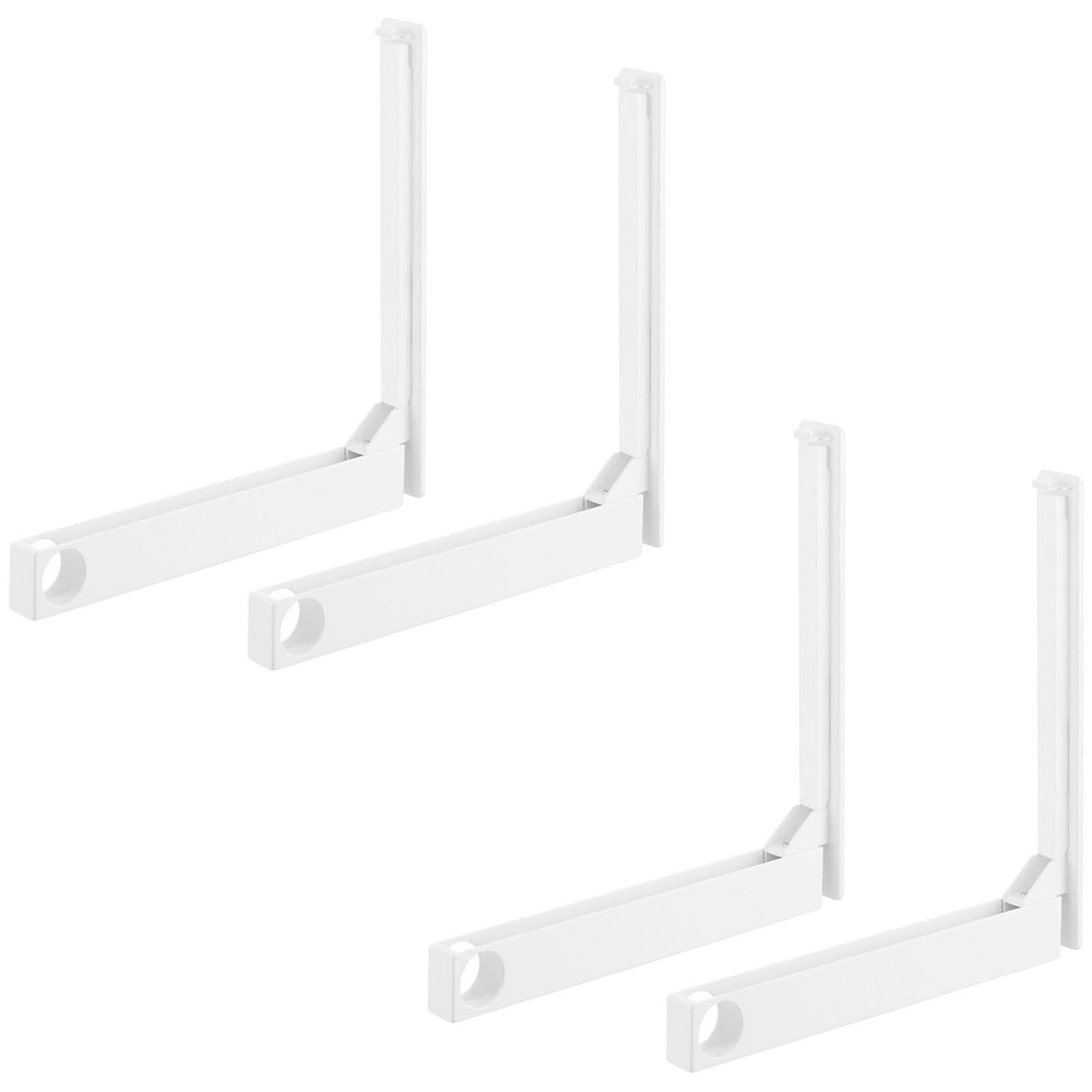 商品 タワー tower 石こうボード壁対応 4個組 ホワイト ウォール折り畳み物干し竿ホルダー 1921×2 山崎実業 Yamazaki