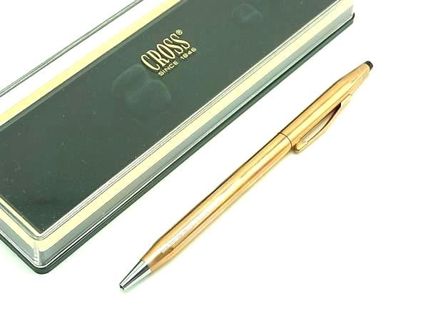 ゴールド色 新品同様・美品・ツイスト式クロスシャープペンシル筆記