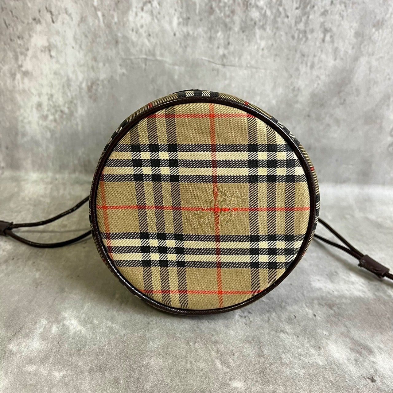 ✨良品✨ BURBERRY バーバリー 巾着 ポーチ ハンドバッグ ノバチェック