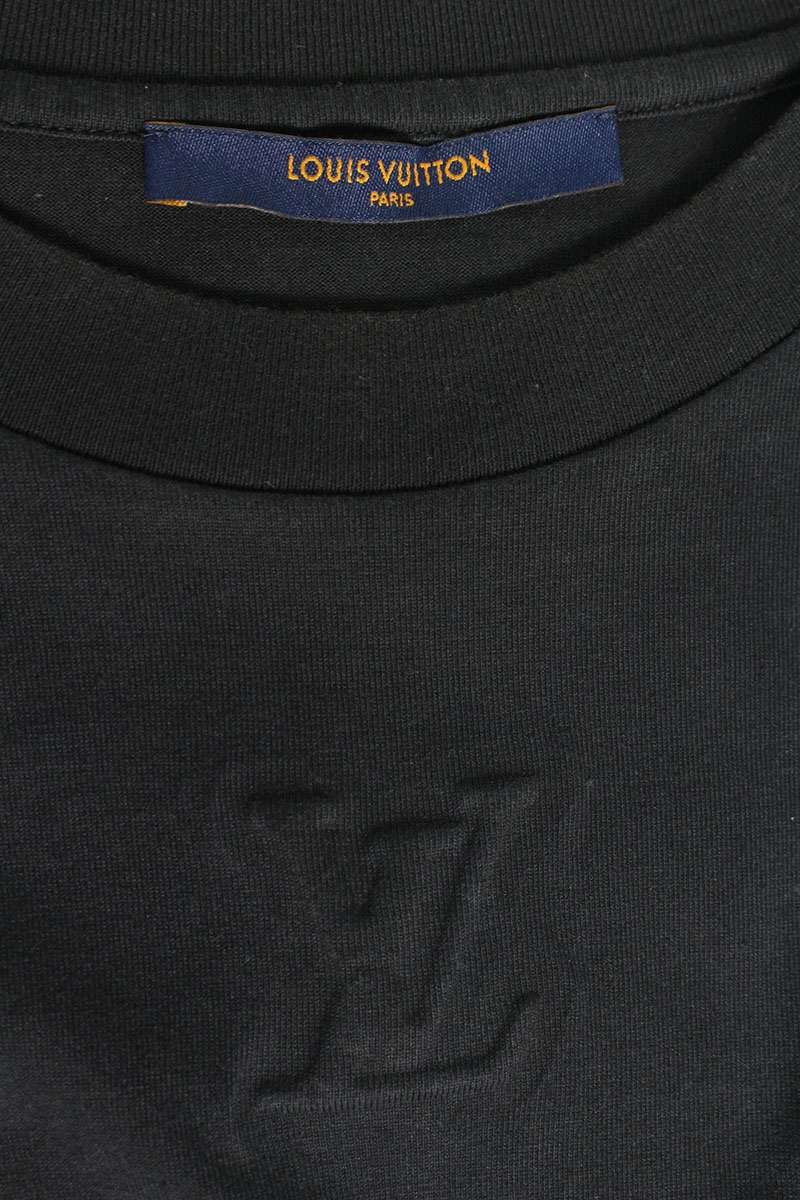 ルイヴィトン RM212 NPG HLY64W LVデボスエンボスクルーネックTシャツ  