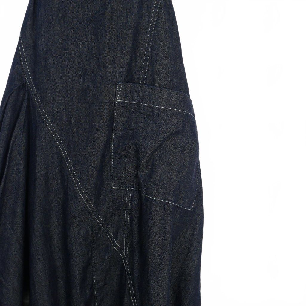 gomme ゴム　サロペット　オールインワン　ネイビー ゴム gomme デニム オールインワン サロペット M インディゴ