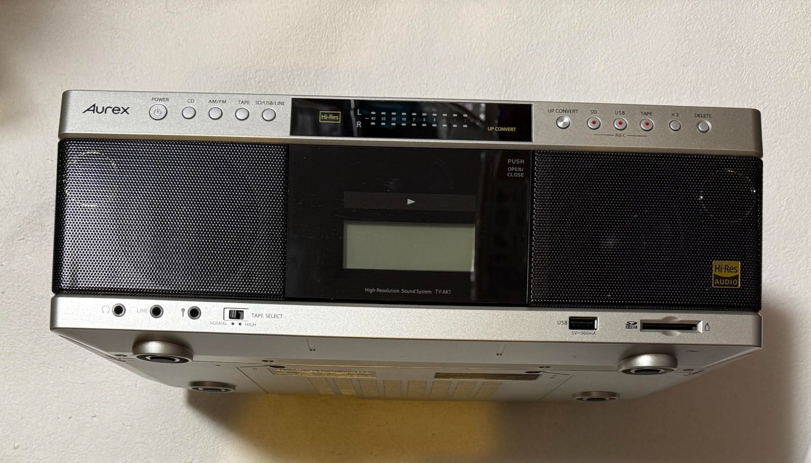 東芝 ハイレゾ CDラジカセ SD/USB/CD-RW対応 Aurex TY-AK1(N) サテン