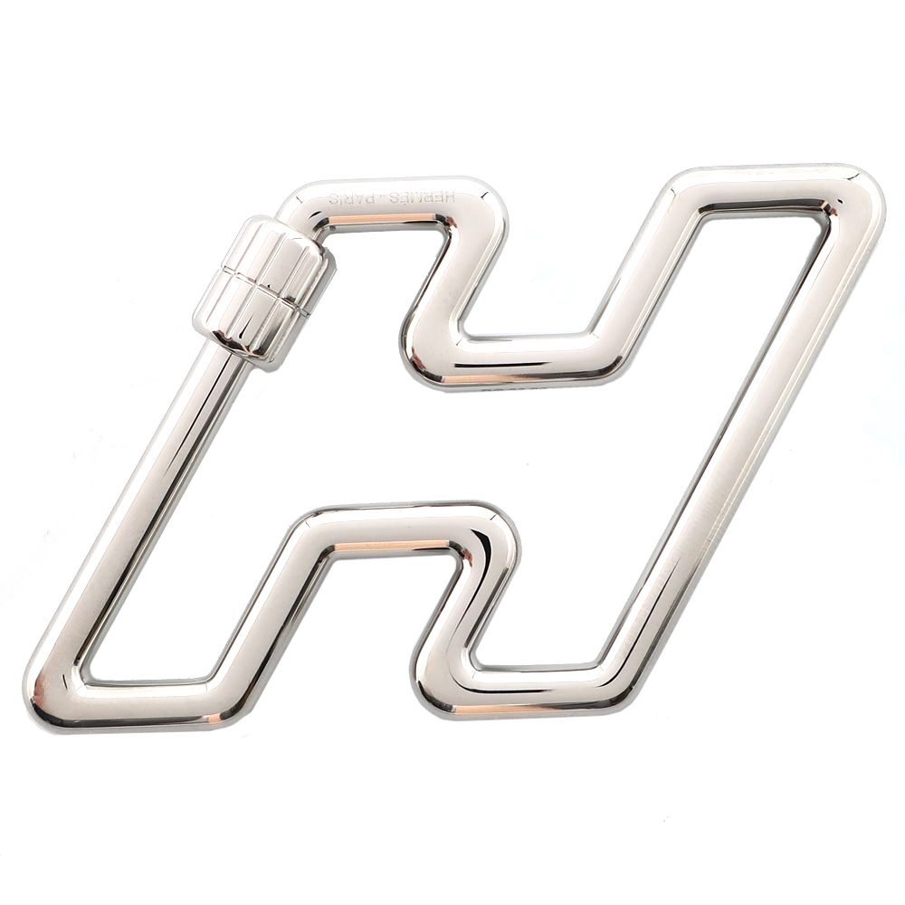 天白 HERMES エルメス キーリング キーホルダー Hロゴ シルバー 小物 アクセサリ 小物 シンプル 箱