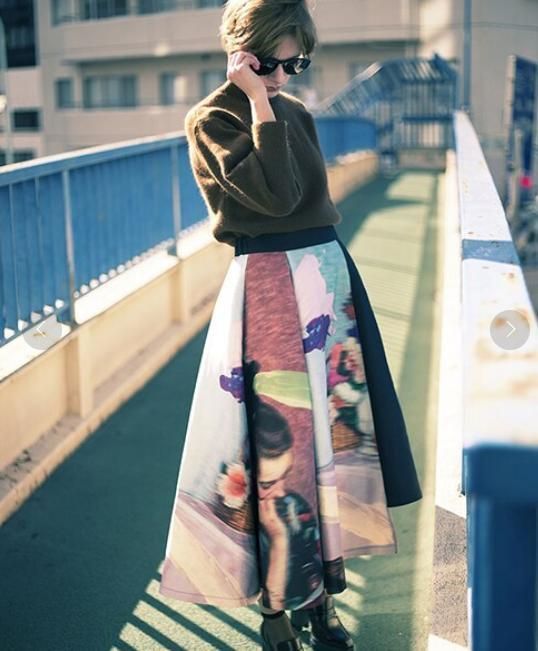 AMERI フ スカート エミリアタックスカート