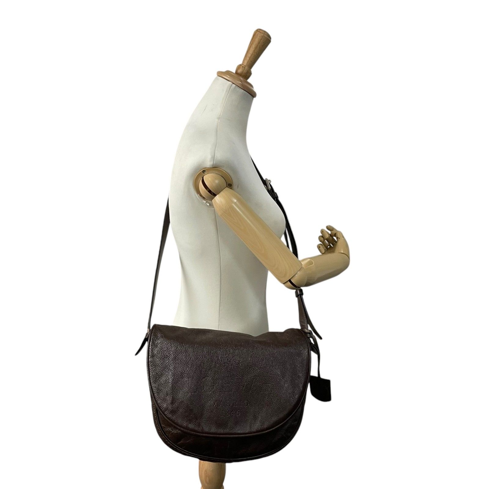 美品】 ロエベ ヘリテージ ショルダーバッグ サッチェル ダーク