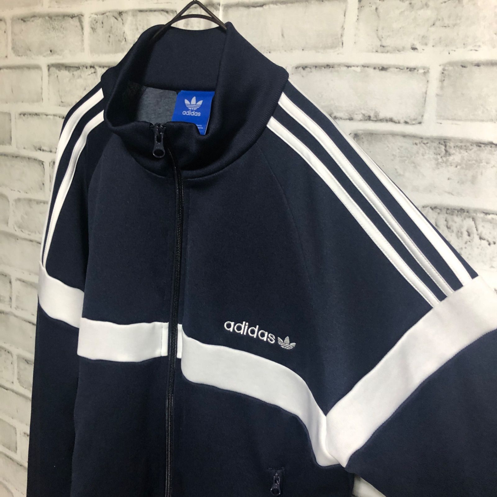 美品XL⭐️80年代復刻版 adidas トラックジャケット/ジャージ 刺繍トレ 
