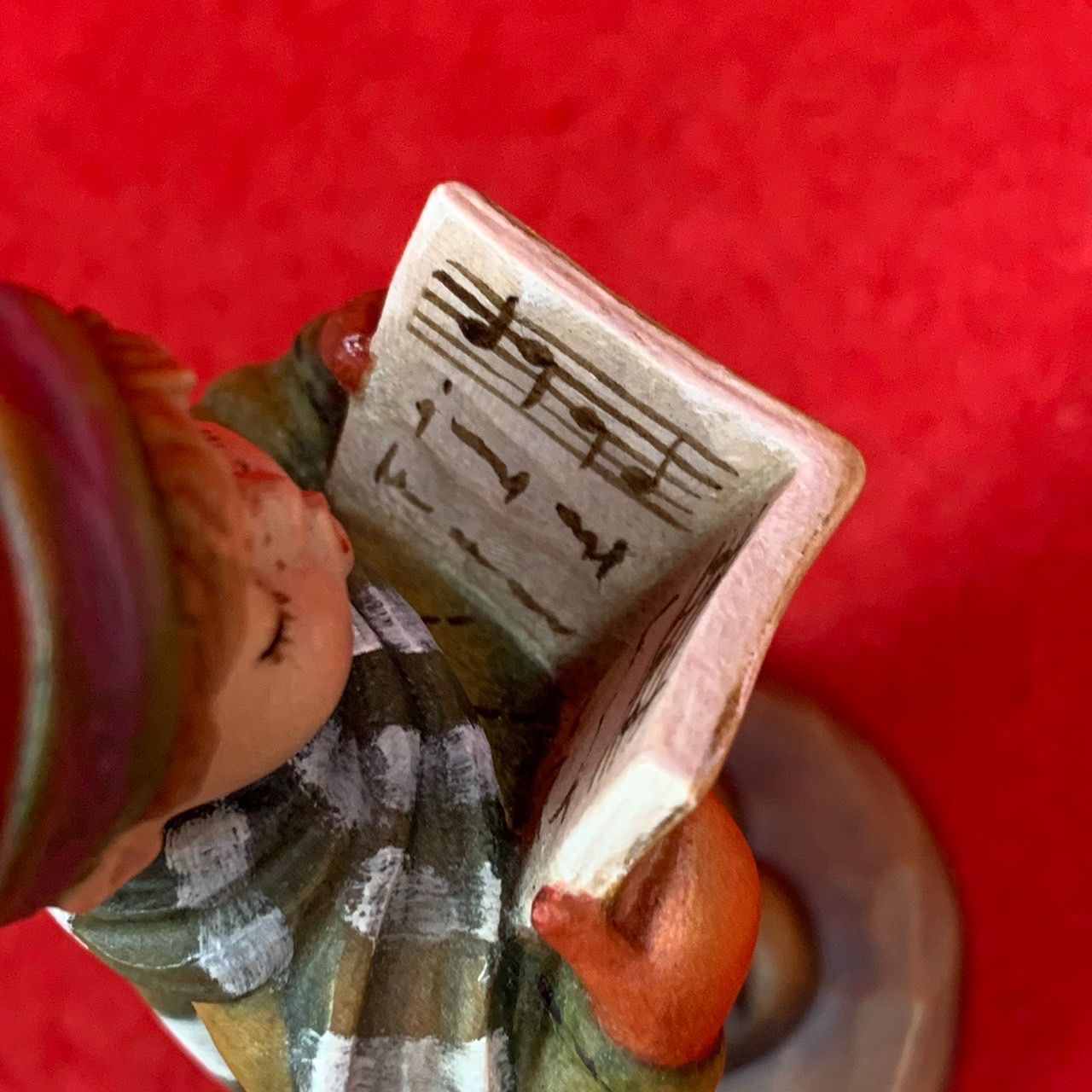 希少 アンリ人形 木彫り サラケイ Joy to tha world 10cm Anri