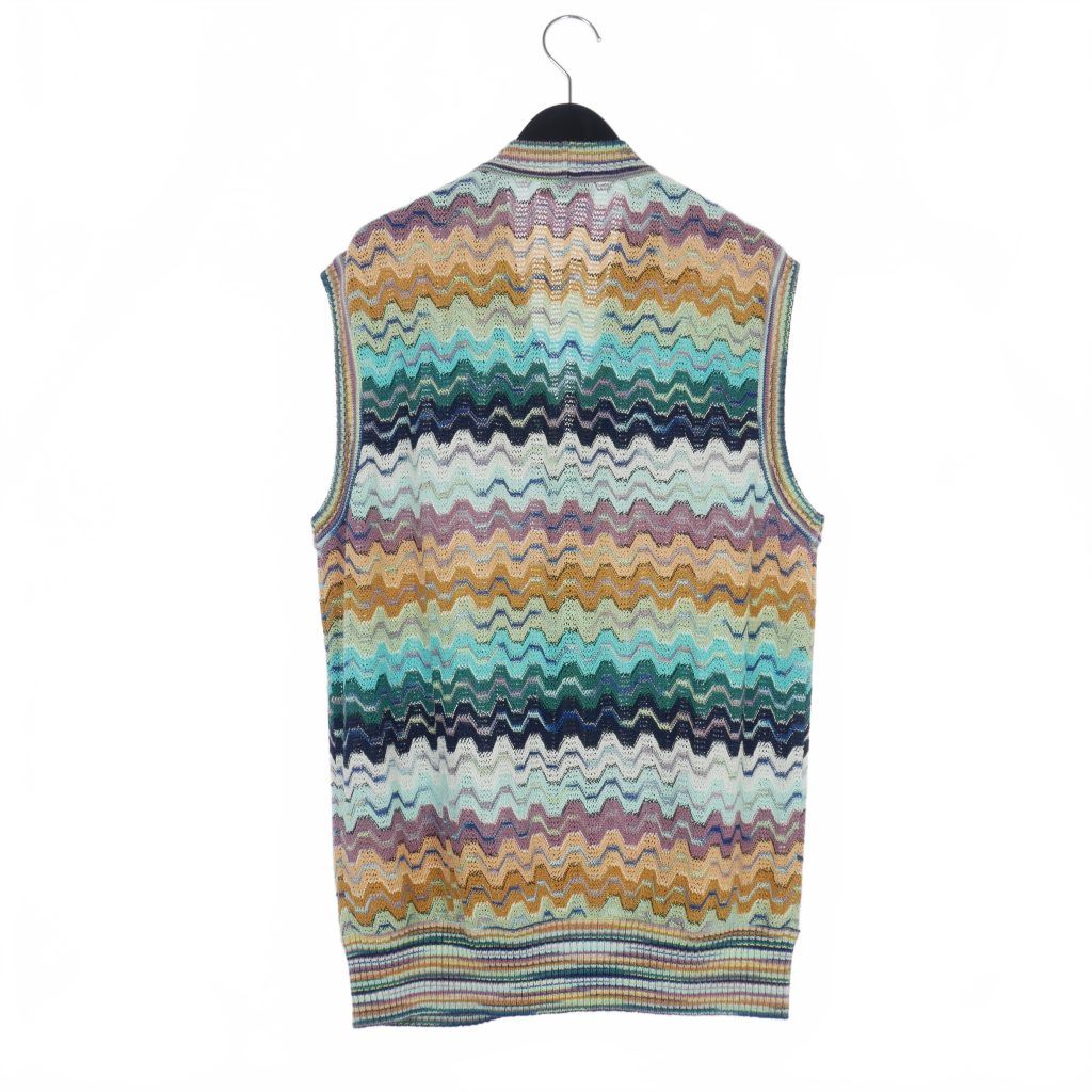 ミッソーニ MISSONI （52） ニットベスト マルチカラー オレンジタグ