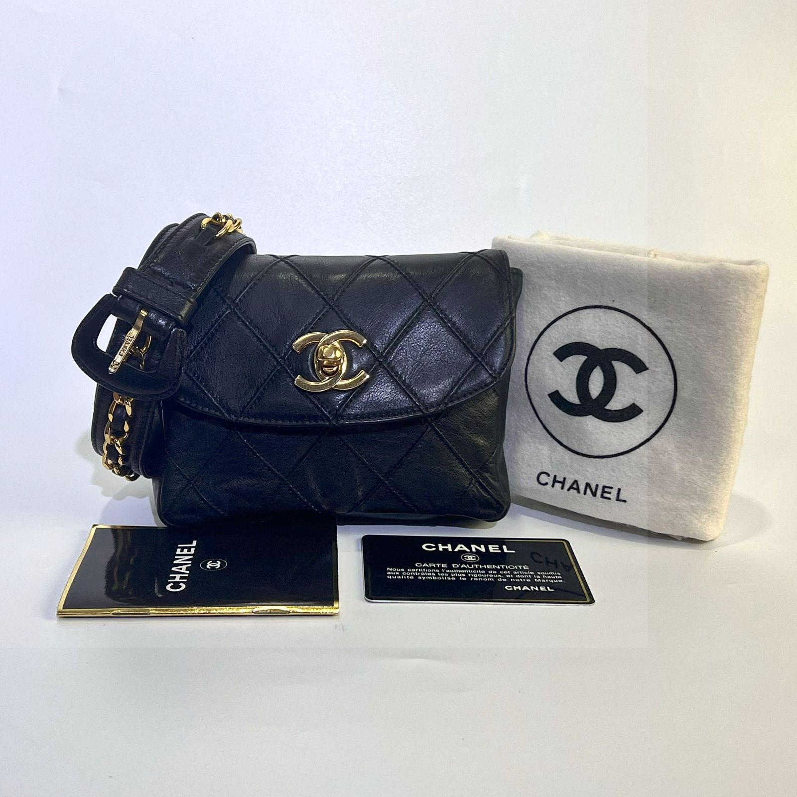 CHANEL シャネル ココマーク マトラッセ ビコローレ ウエスト