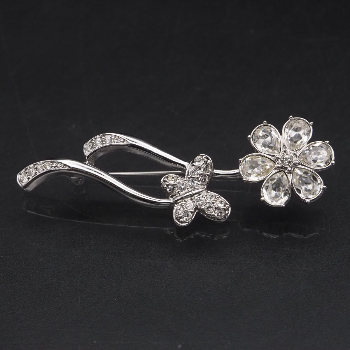 LALIQUE ラリック 本革 型押し ハンドバッグ パーティーバッグ