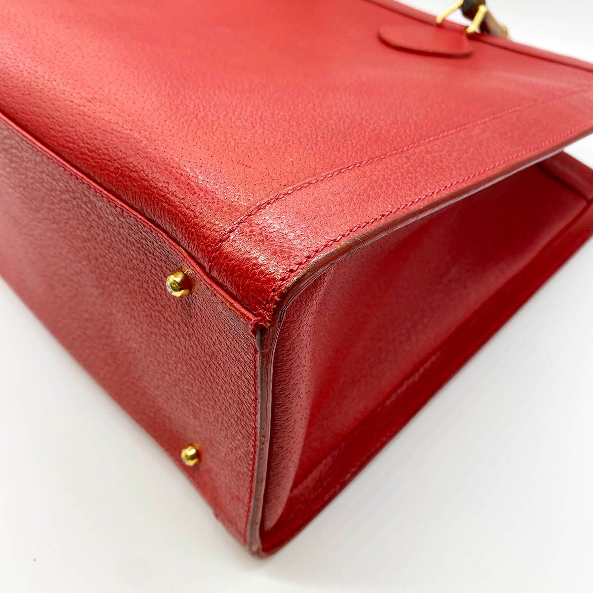 中美品 GUCCI グッチ バンブー トートバッグ ハンドバッグ