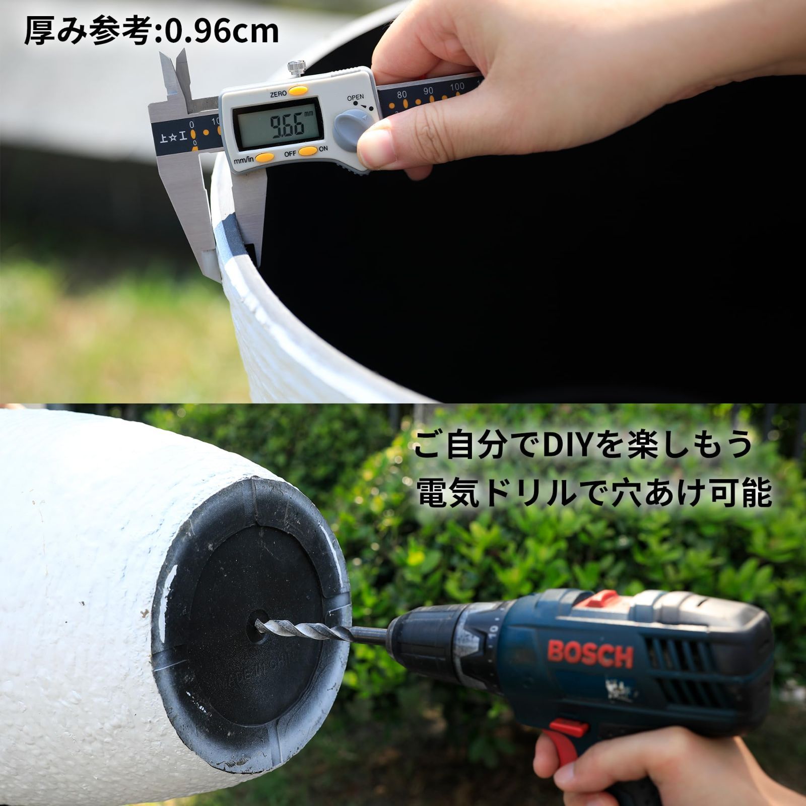 新品 Worth 植木鉢 プラスチック 大型 52cm 穴なし 丸型 石紋柄
