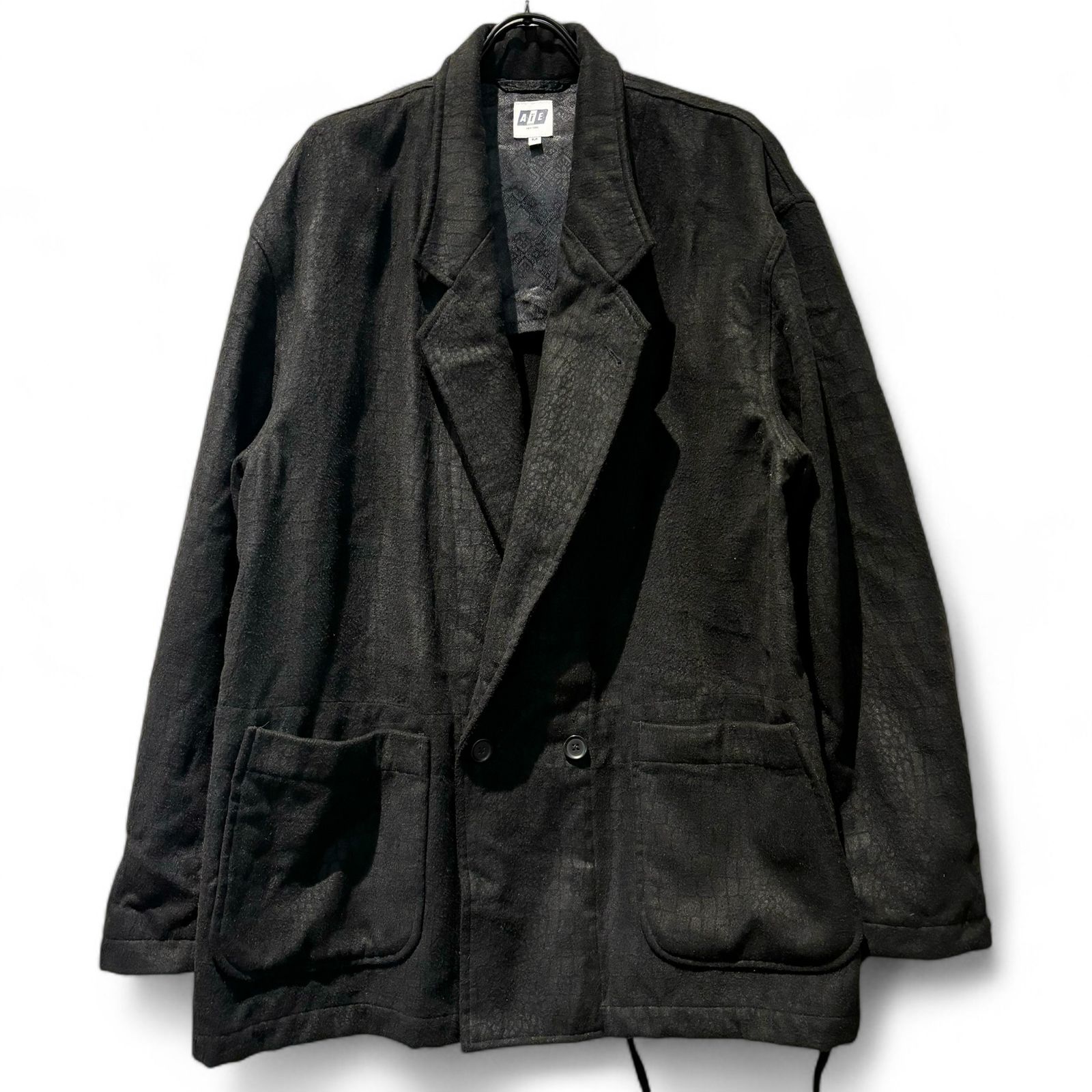 AiE (エーアイイー) EZ JACKET SNAKESKIN FLOCKING PRINT メンズ 