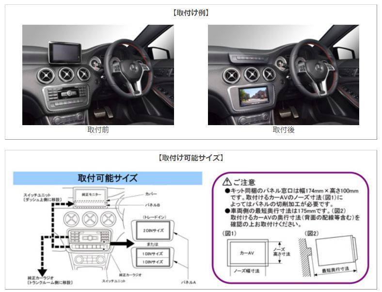 kanatechsカナテクスGE-MB213GメルセデスベンツAクラス(H25/1～H27/11