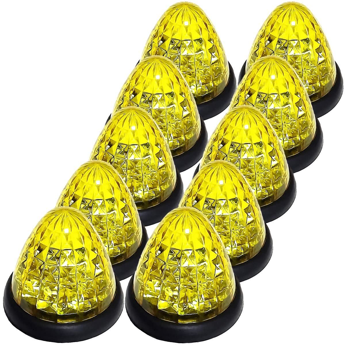 【新着商品】24V用 16LED 標識 ランプ マーカー 汎用 10個 サイド セット マーカーランプ ブルー/イエロー/ブルー・レッド/イエロー/レッド/ホワイト/グリーン/ピンク 各色あり 【Customize】トラ