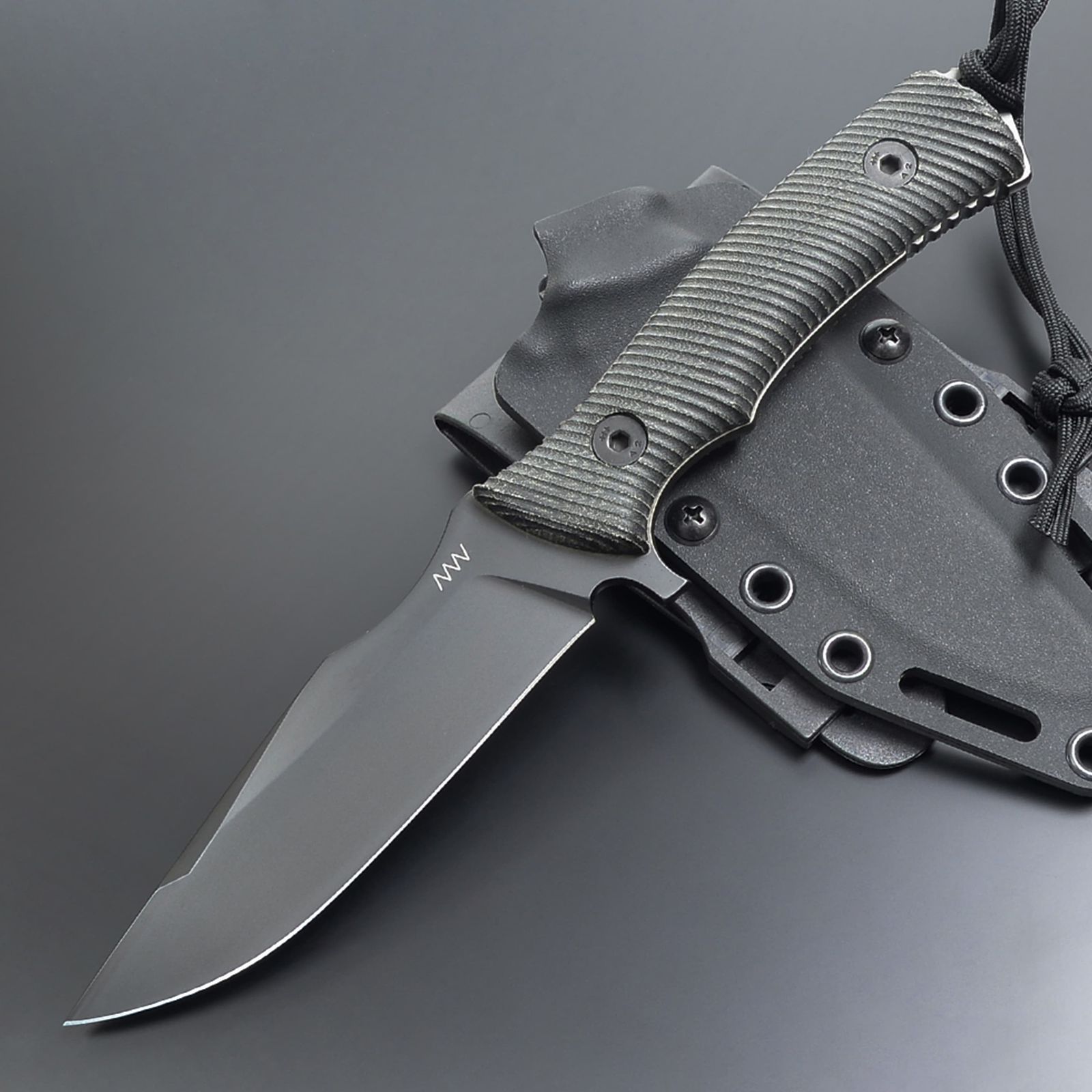 Acta Non Verba Knives アウトドアナイフ M311 COMPACT DLC ブラックグリップ シース付属 ANVM311164 18歳以上
