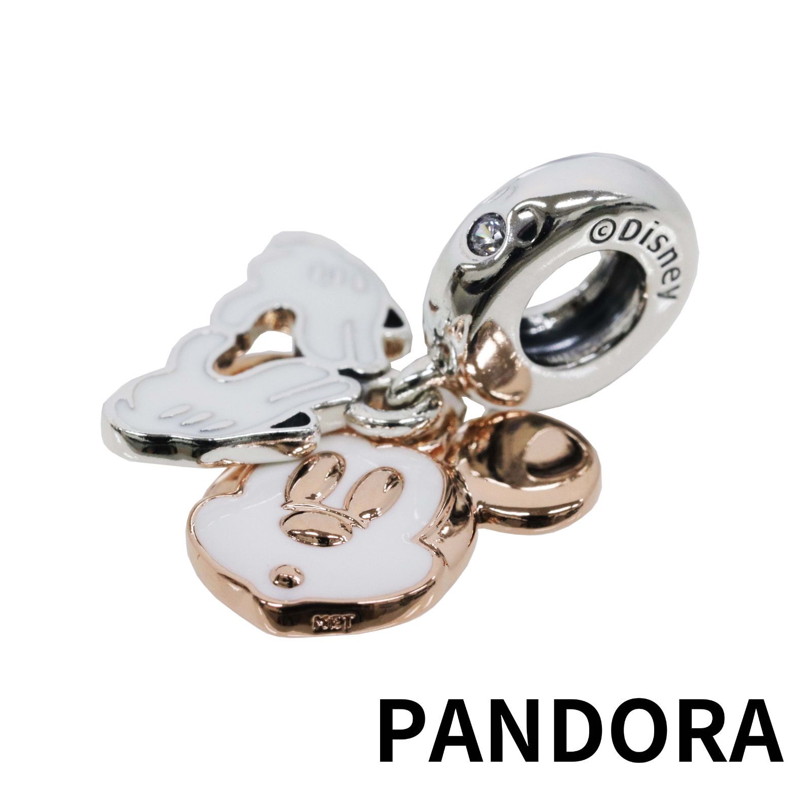 ☆【新品・正規品】ボックス・ショッパー付 PANDORA(パンドラ) ☆ディズニー ミッキーマウス ダブル ダングル チャーム☆ カスタマイズアクセ  スターリングシルバー シルバー925 ブレスレット ブランド アクセサリー 東京発送 - メルカリ