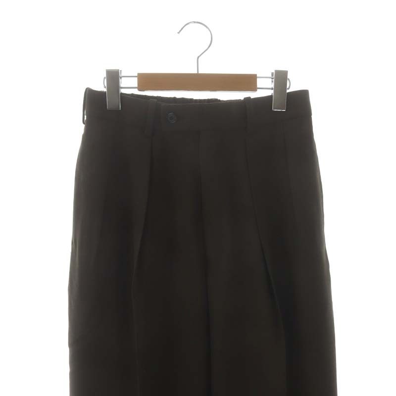 マーカウェア MARKA WARE 23AW DOUBLE PLEATED TROUSERS ウールパンツ 
