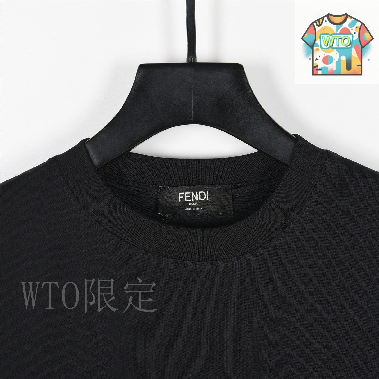 今日WTO】Fendi フェンディ 2025 春夏 ダブル F 刺繍 T シャツ