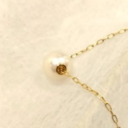 ☆美品☆ミキモト　K18 クローバー　ネックレス　パール約7.0mm MIKIMOTO 美品 ミキモト K18 PT950 パール 1Pダイヤモンド