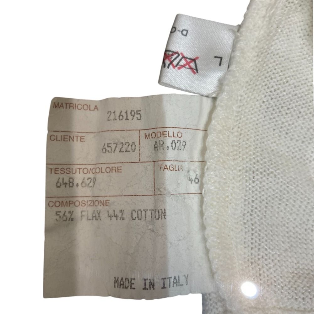 美品 AGNONA アニオナ リネン フレンチスリーブ ニット