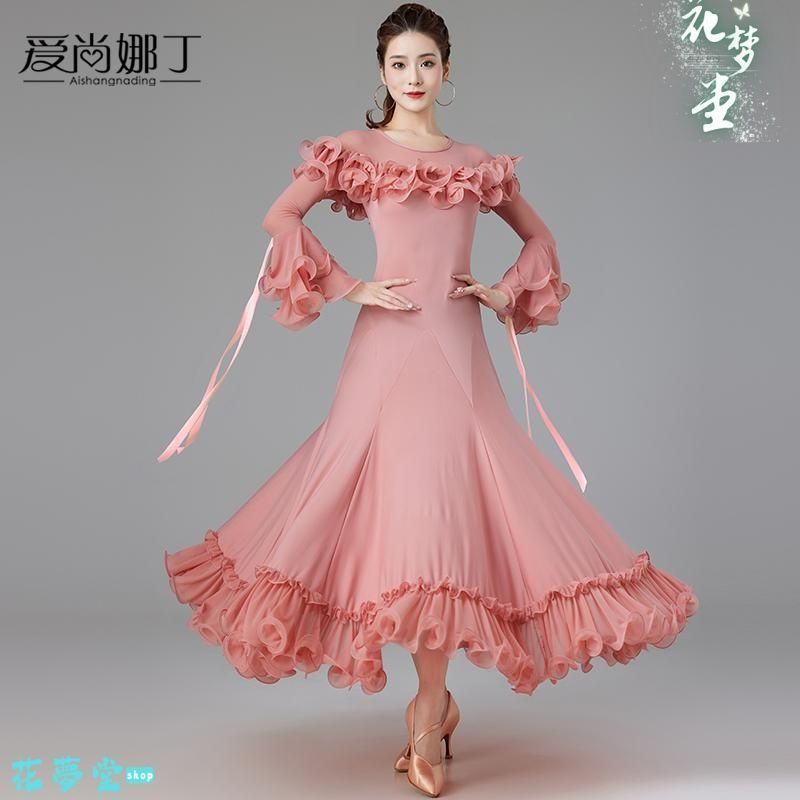 25年 ♥社交ダンス衣装 ダンスドレス ダンスウェア ダンス ドレス フラメンコ 撮影会 舞台 イベント 原野空間-13