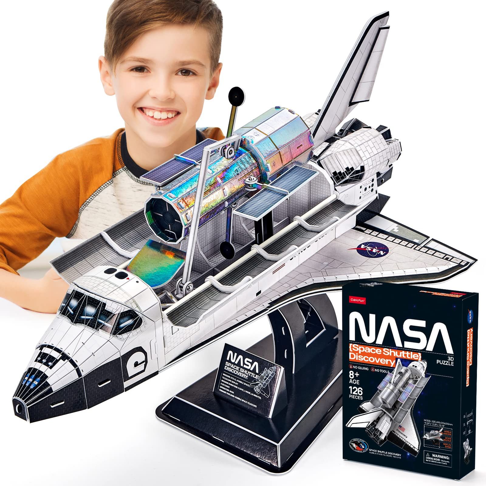 レアNASAスペースシャトル　ディスカバリー 1／400 おまけ付き スペースシャトル 「ディスカバリー」 w/747 シャトル輸送機