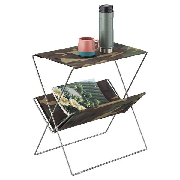 小物ラック 収納 棚 折りたたみ 持ち運び 迷彩柄 カモフラ アウトドア キャンプ 屋外 【azm-mip-91】