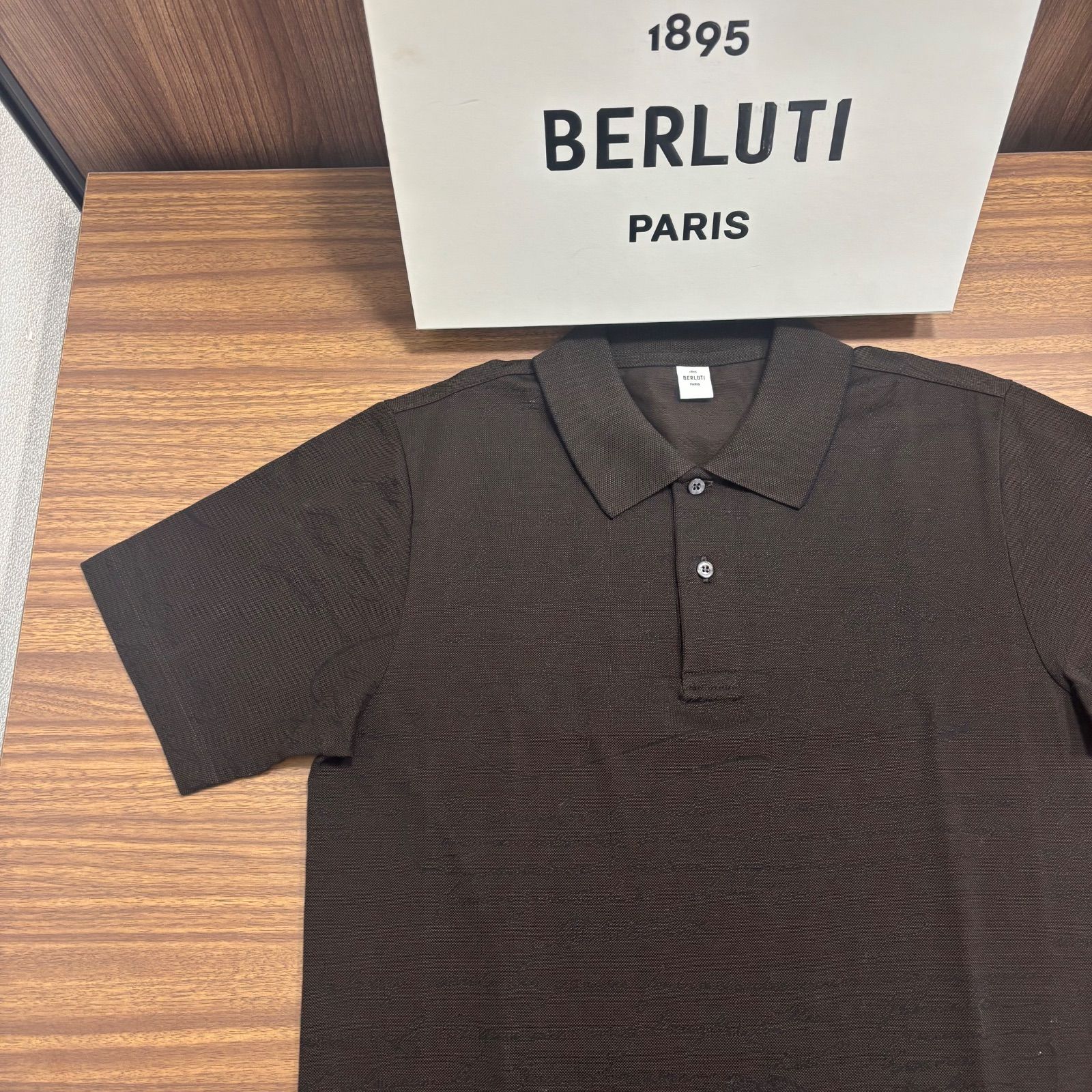 ◎BERLUTI ベルルッティ ポロシャツ カリグラフィースクリット ピケ 