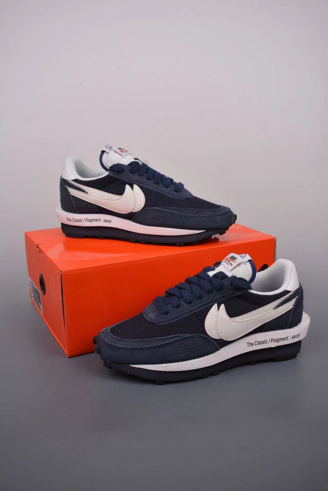 フラグメント × サカイ × ナイキ LD ワッフル ブラックエンデッド ブルーDH2684-400