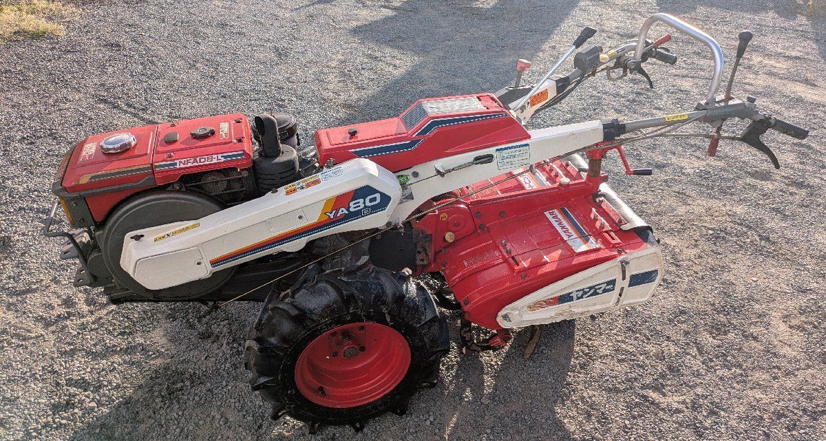 鹿児島発 ヤンマーセル始動 8馬力 ディーゼル耕うん機YA80 バッテリー 交換 送料別