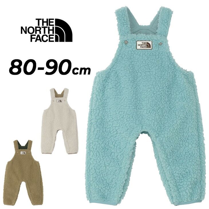 ザ ノース フェイス ベビー用 フリース オーバーオール 80cm 90cm ベビー服 THE NORTH FACE あたたかい ボアフリース ロングパンツ 子ども 赤ちゃん 男の子 女の子 子供服 ベビーウェア 長ズボン 出産祝い |NAB72403
