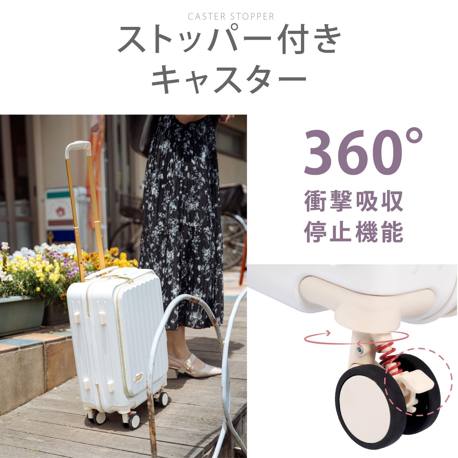 360度回転 ダブルキャスター