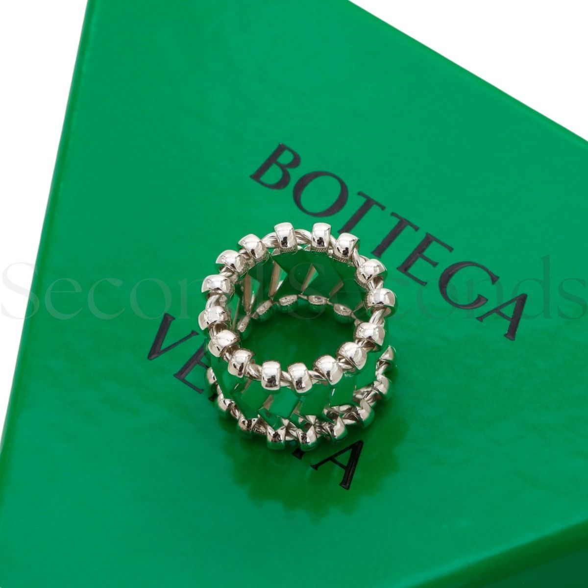 Bottega Veneta スターリングシルバー ボリューム リング