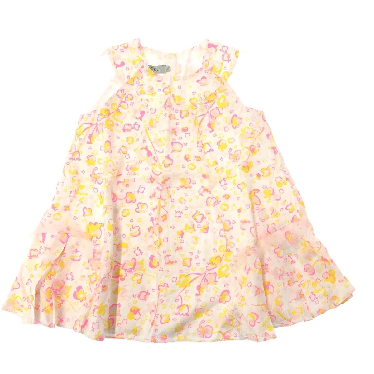 美品baby DIOR ベロアパイル　ワンピース　キッズ Baby Dior ワンピース 美品baby DIOR ベロアパイル ワンピース キッズ