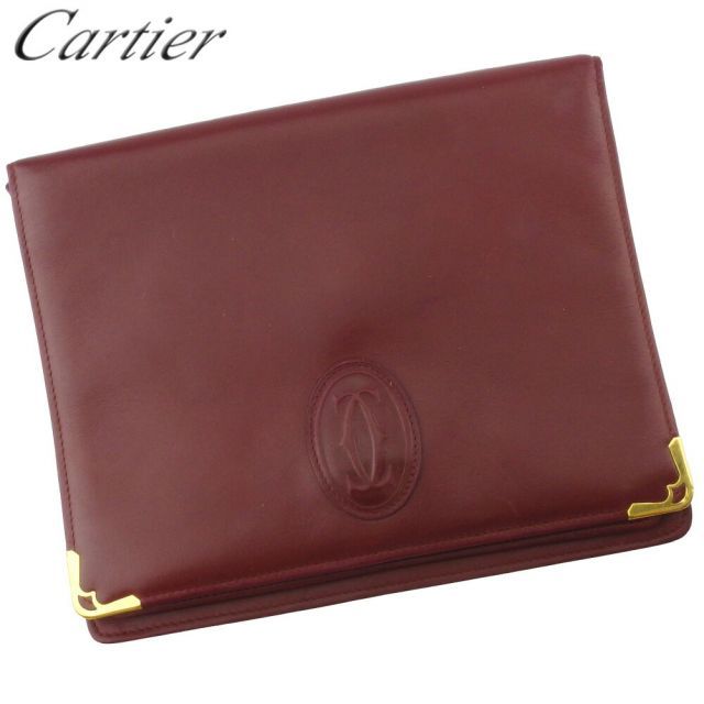 Cartier カルティエ セカンドバッグ クラッチバッグ マスト レザー 駅南やまご質店オンラインショップ / カルティエ マストライン