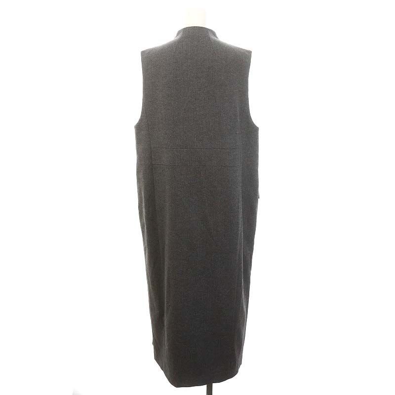 アンクレイヴ uncrave スーチング ジレワンピース ロング 2 グレー /DF 
