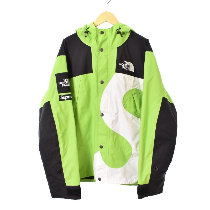 ザノースフェイス THE NORTH FACE シュプリーム Supreme 20AW S LOGO MOUNTAIN JACKET Sロゴ  マウンテンジャケット マウンテンパーカー S 黄緑 ライトグリーン NP62002I ■GY18