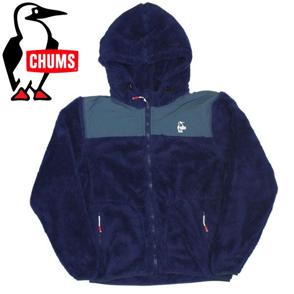 CHUMS (チャムス) CH04-1245 Elmo Fleece Full Zip Parka エルモ フリースフルジップパーカー 全2色 CMS041 N066NavyxTeal M