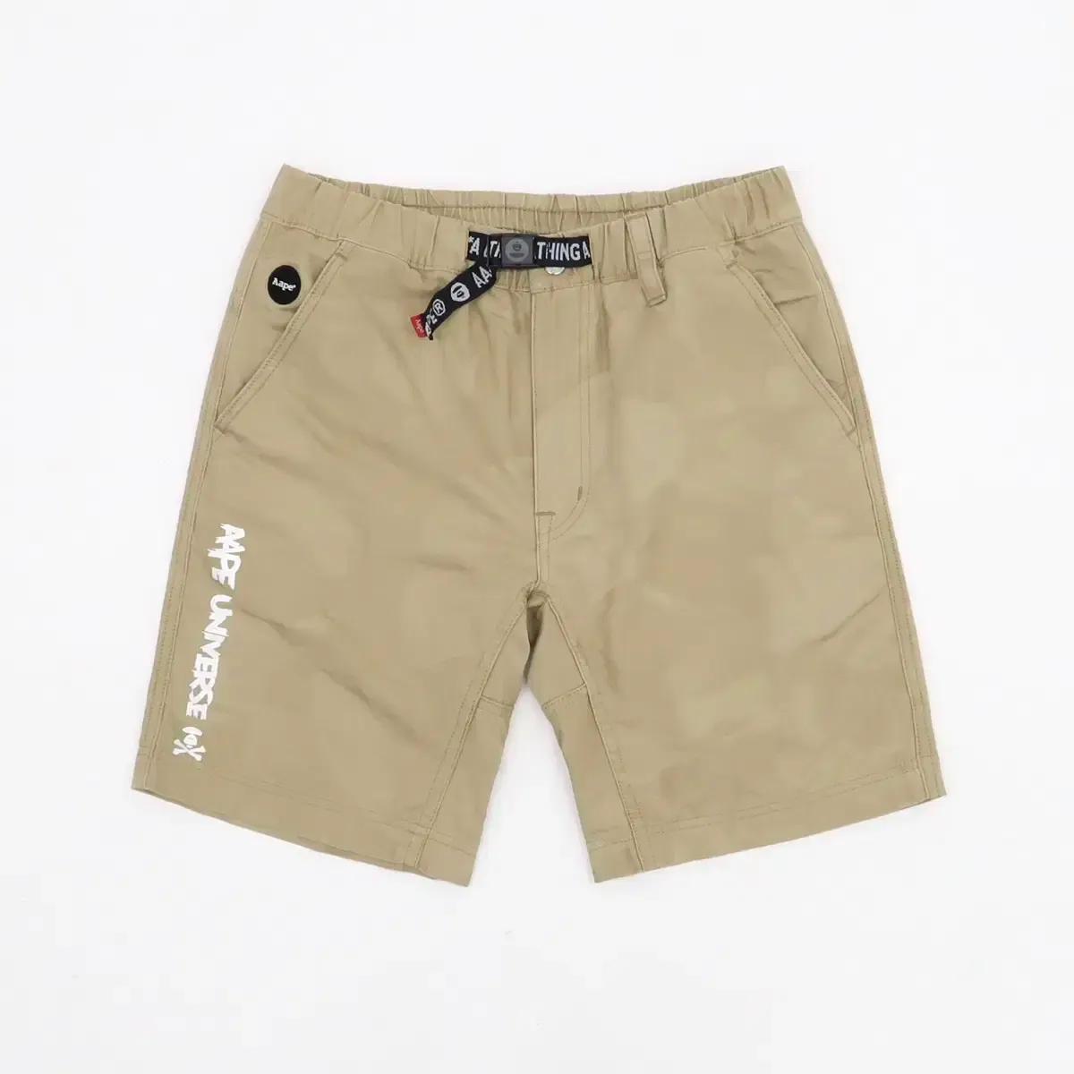 A BATHING APE エイプ シャーク ハーフパンツ カモフラ ホワイト BAPE