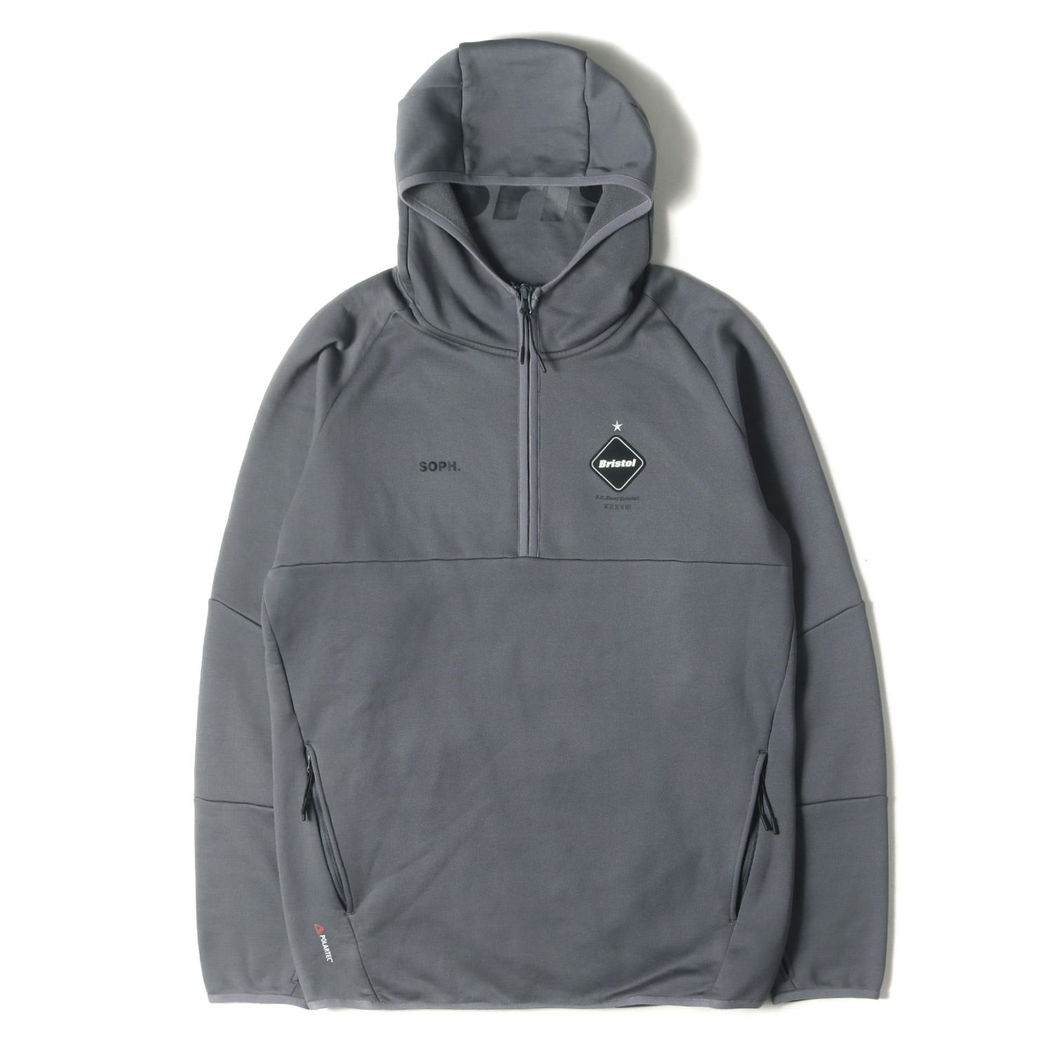 F.C.Real Bristol エフシーレアルブリストル パーカー グレー サイズ:L