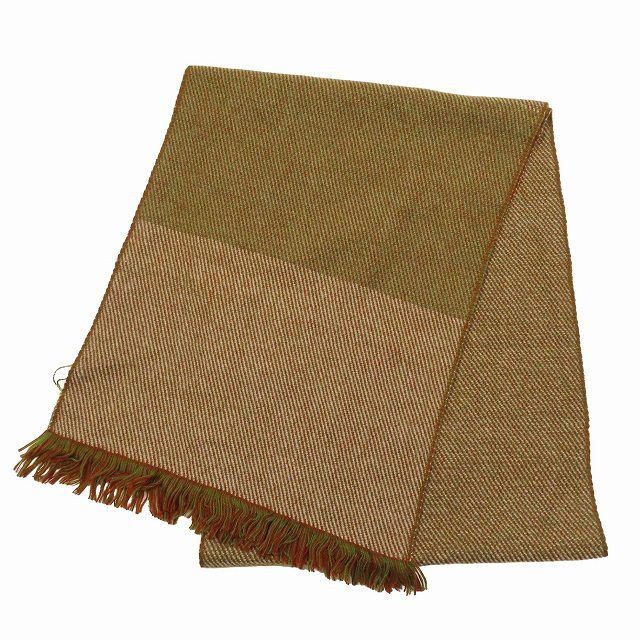 Loro Piana オレンジ フリンジ マフラー ロロ・ピアーナ ロロピアーナ