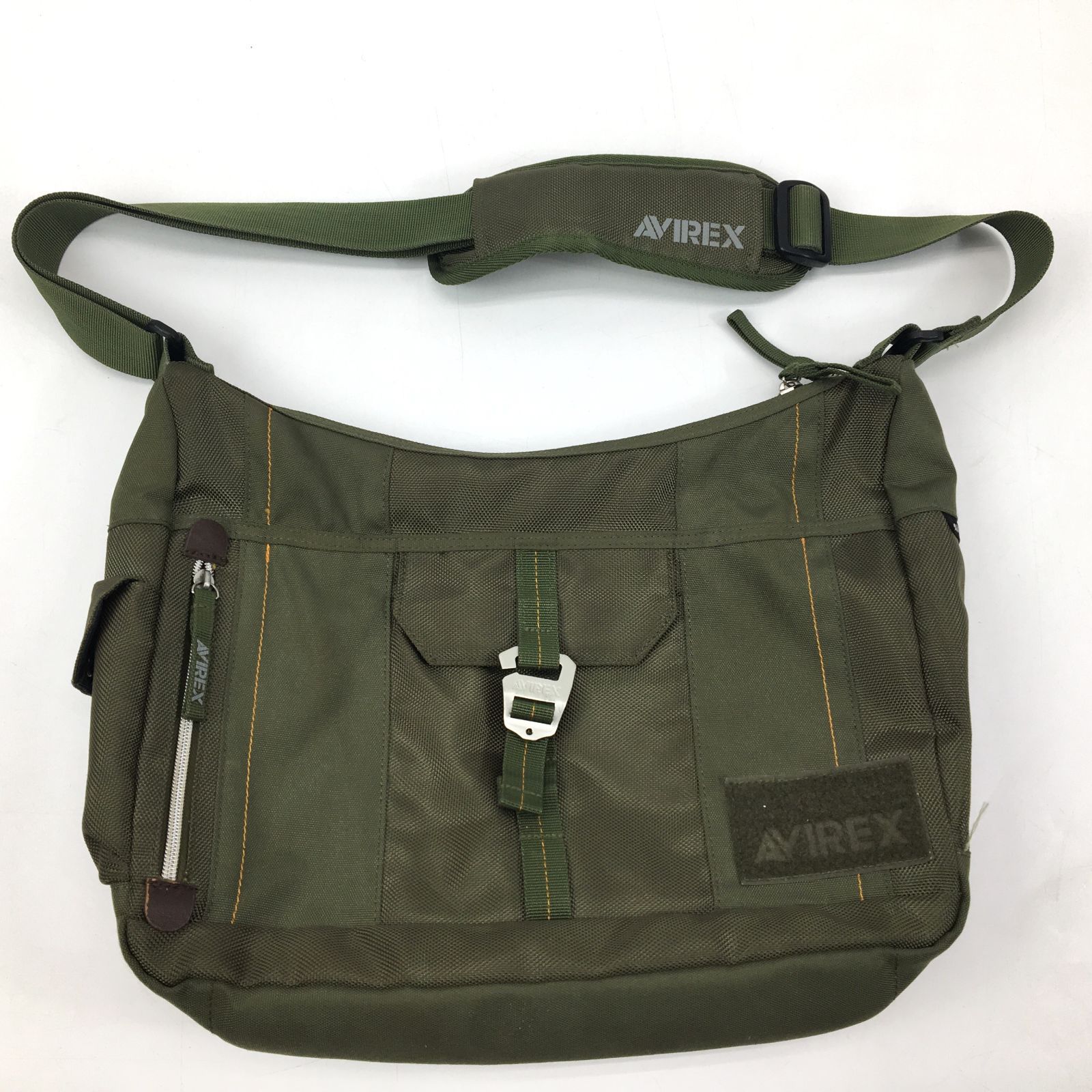 AVIREX アヴィレックス メッセンジャーバッグ ショルダーバッグ カーキ 25b菊E