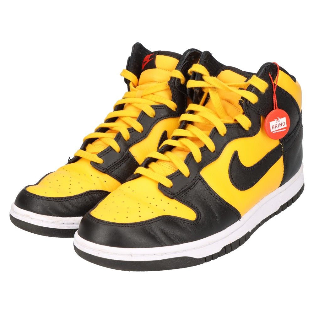 NIKE (ナイキ) DUNK HIGH RETRO UNIVERSITY GOLD AND BLACK DD1399-700 ダンクハイ  ユニバーシティ イエロー/ブラック ハイカットスニーカー US11/29cm