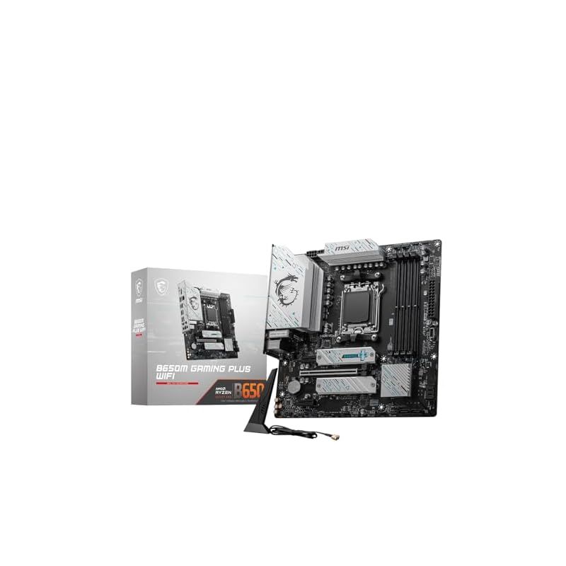 MSI B650M GAMING PLUS WIFI AMD Ryzen 7000/9000 シリーズ対応 Socket AM5 DDR5 Micro-ATX マザーボード MB6467