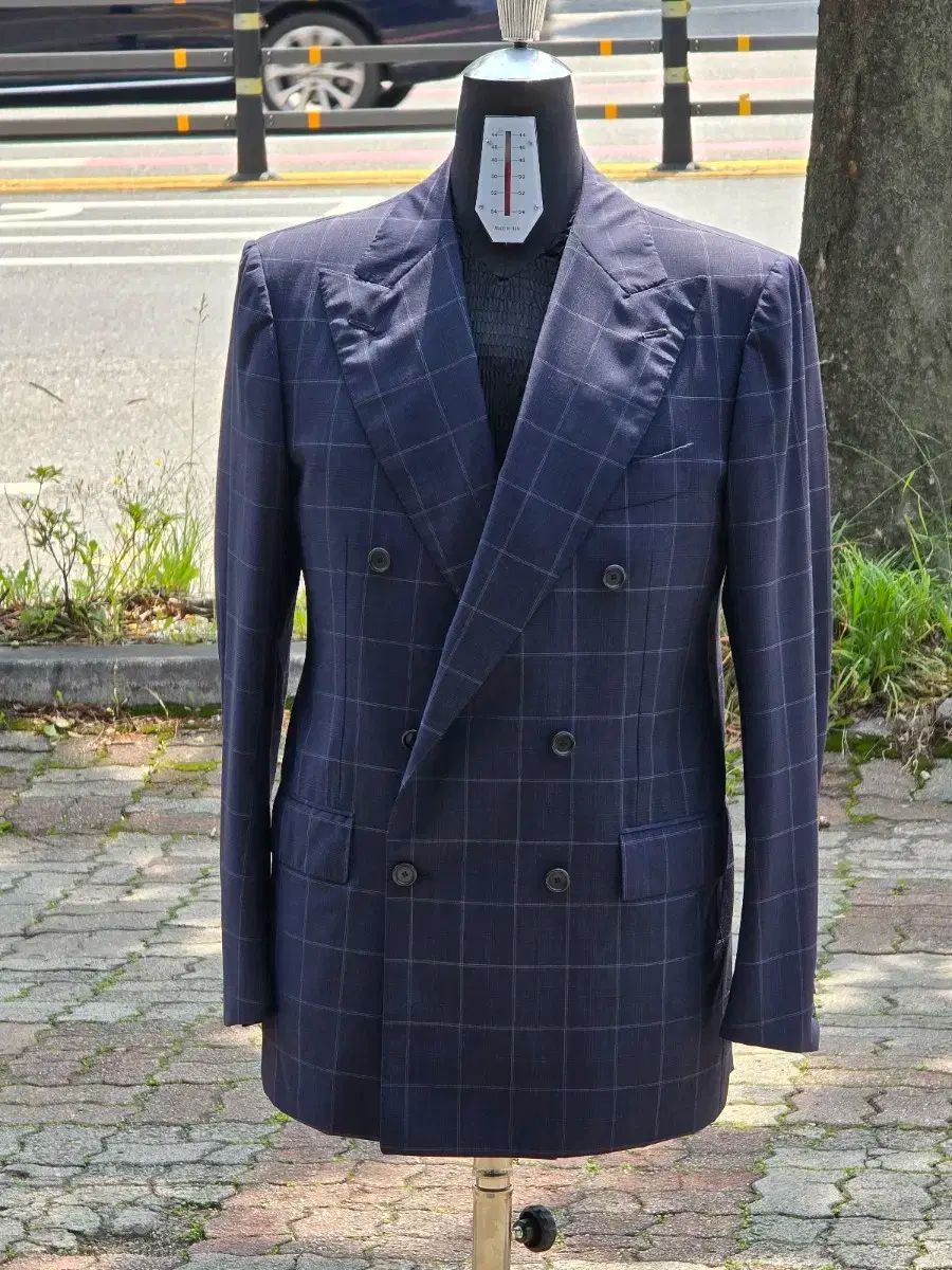 Ermenegildo Zegna ダブルブレスト スーツ 56R NVYSRG Ermenegildo Zegna ダブルブレスト スーツ 56R NVYSRG